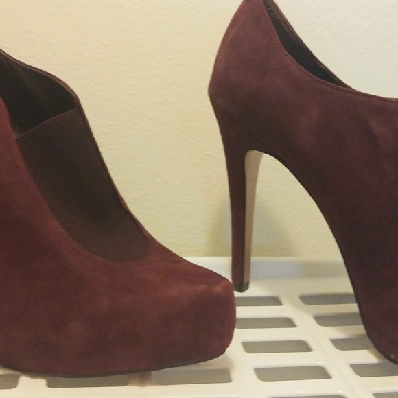 BCBG Purple Ankle Suede Booties - Picture 8 of 8